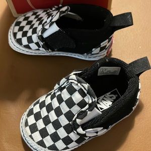 Vans checkered crib shoes